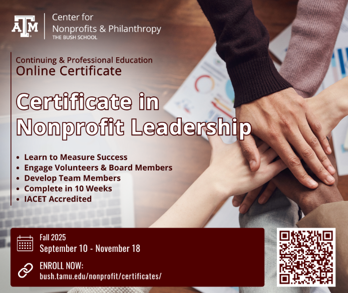 Certificate in Nonprofit Leadership (CNL)