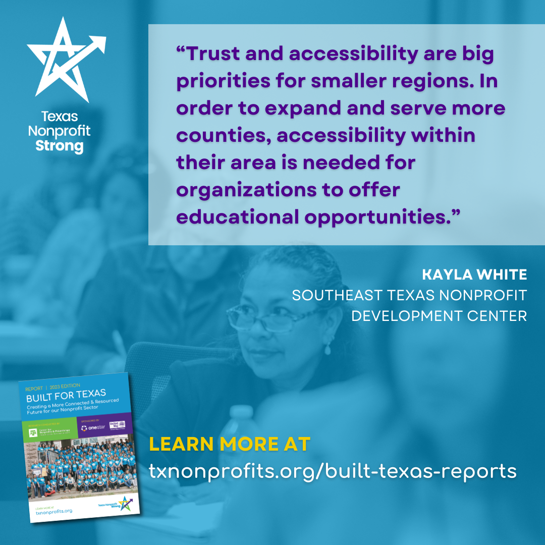 Built For Texas Report - Accessibility Quote
